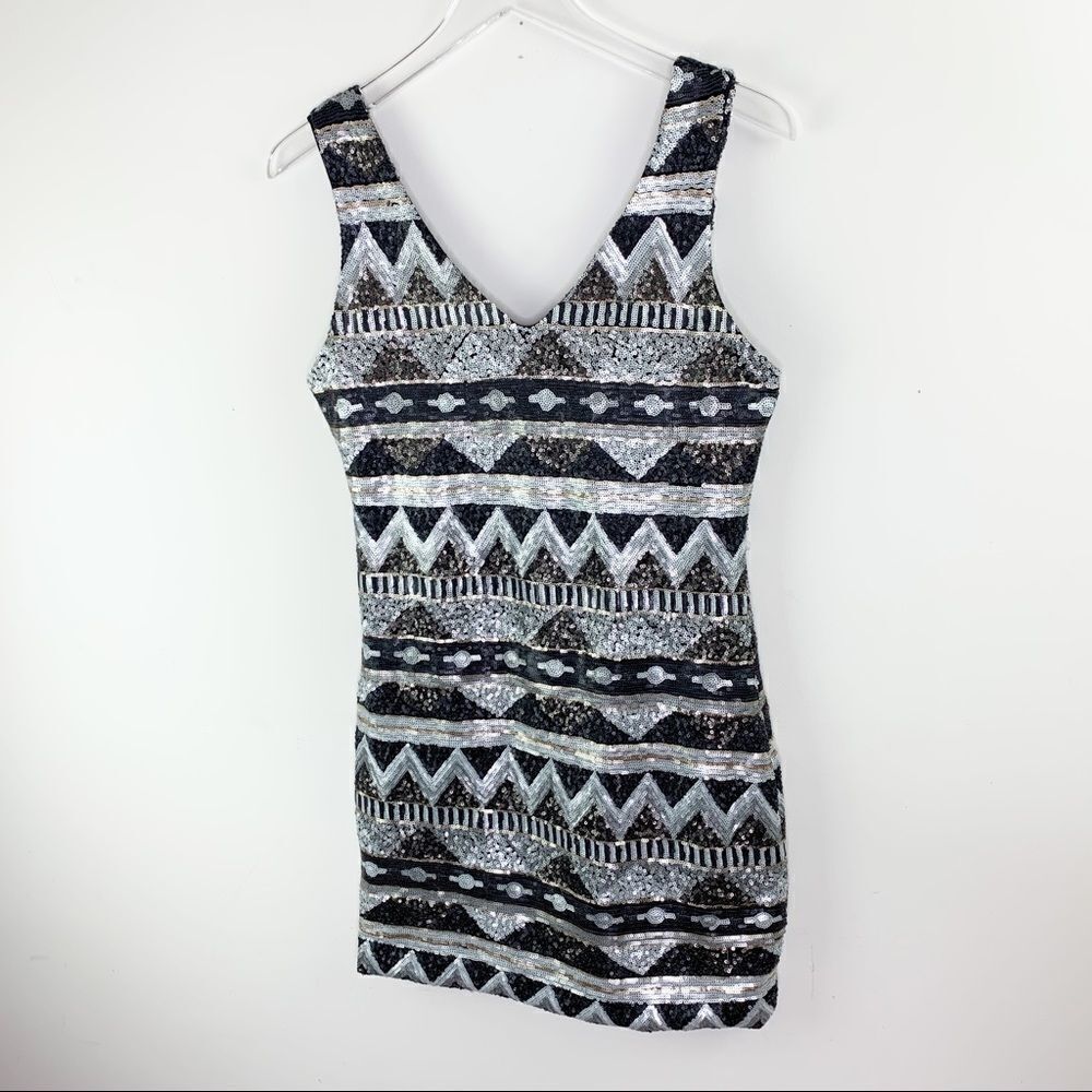 One ❤️Clothing LA Sequined Mini Dress‎ Size Sz S